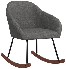 vidaXL Scaun balansoar, gri închis, material textil