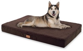 Balu, pat pentru câine, pernă pentru câine, lavabil, ortopedic, antiderapant, spumă cu memorie, dimensiunea L (100 × 10 × 65 cm)