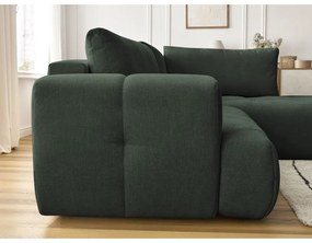 Colțar verde extensibil/cu spațiu de depozitare (cu colț pe partea dreaptă/în formă de ”L”) Fuji – Bobochic Paris