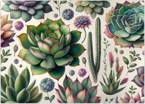 Tablou - Plante suculente (70x50 cm)