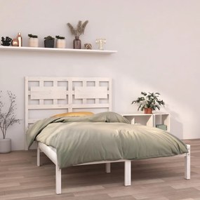 3105661 vidaXL Cadru de pat, alb, 120x200 cm, lemn masiv