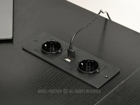 Masă PC Matts C (lemn negru + negru). 1109794