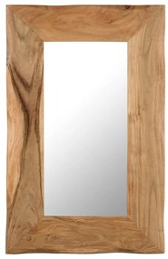 Oglinda cosmetica, 50 x 80 cm, lemn masiv de acacia 1, 50 x 80 cm