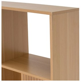 Bibliotecă de copii în culoare naturală cu aspect de lemn de stejar 63x159 cm Mid-Lines – Casa Selección