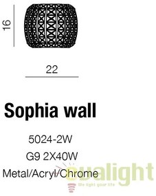Aplica perete moderna design elegant SOPHIA