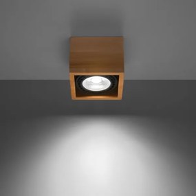 Plafonieră QUATRO 1xGU10/40W/230V lemn