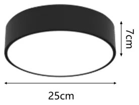 Plafonieră LED dimabilă Immax NEO 07200L RONDATE LED/18W/230V negru Tuya + telecomandă