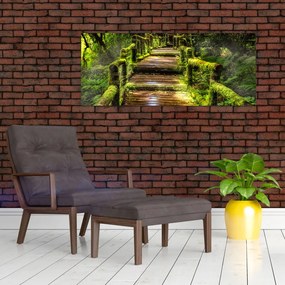 Tablou cu scări într-o pădure tropicală (120x50 cm)