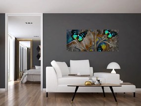 Tablou - Fluturi strălucitori în imagine (120x50 cm)