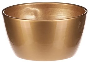 Vase de flori din ceramică Teracotă, diametru 15cm, auriu