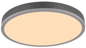 Plafoniera LED aluminiu argintiu, MDF gri DORO 45cm
