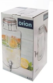 Borcan de sticlă Orion + capac,  6,7 l