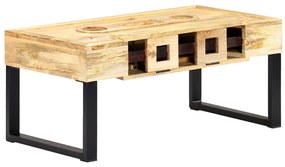 vidaXL Măsuță de cafea stil casetă, 100x52x45 cm, lemn masiv de mango