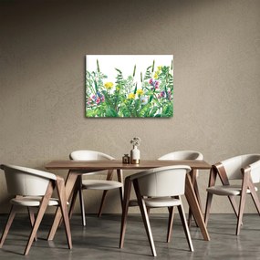 Tablou - Flori de pajiște pictate (70x50 cm)