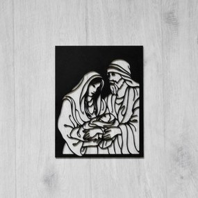 DUBLEZ | Tablou din lemn - Sfânta Familie