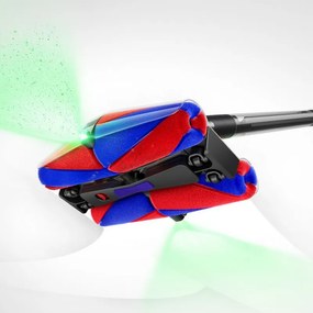 Aspirator vertical Dyson PencilVac Fluffycones 492689-01, 55 AW, 30 min, 80 ml, 140000 Hyperdymium™, design ultra-subțire, iluminare LED, negru