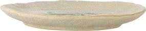 Set 4 farfurii rotunde mici din ceramică cu crab verde pictat, D13×H1,5 cm, „Hadden"