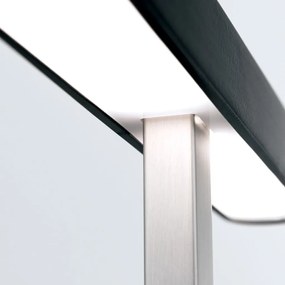 Veioza/Lampa de masa LED moderna AUFTAKT crom satin/negru