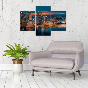 Tablou cu orașul nocturn (90x60 cm)
