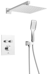 Sistem de dus incastrat Rubineta Thermo cu baterie termostatata finisaj crom lucios