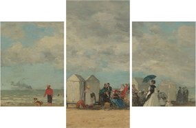 Tablou - Eugène Boudin, Beach Scene, reproducere (90x60 cm)