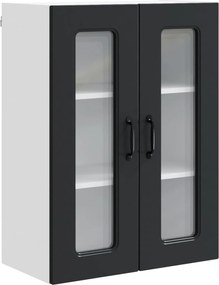 vidaXL Dulap de bucătărie Kalmar Negru 60 x 31 x 80 cm Lemn compozit