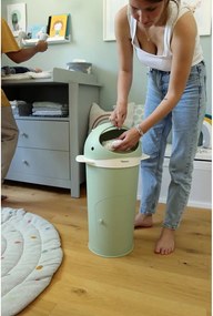 Coș de gunoi verde pentru scutece din plastic 25 l Whale – Kindsgut