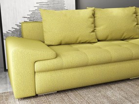 Colțar extensibil dumonde cu ladă de depozitare si sezut confortabil din spuma high-density, Leonardo Enjoy Verde 260x185 cm II