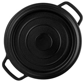 Cratita din fonta Muhler Tika MR-2448CI, 24x10,5 cm, 3,4 L, Inductie, Negru