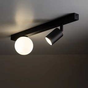 Spot VOX 1xG9/8W/230V + 1xGU10/10W negru