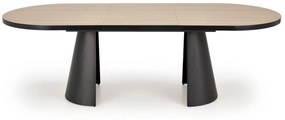 Masa extensibila Giacomo natur/negru L180-240 cm