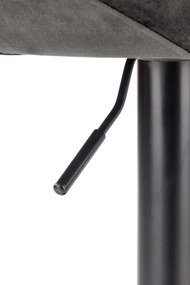 Scaun de bar H102 velvet gri