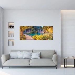 Tablou - Lacurile Plitvice, Croația (120x50 cm)