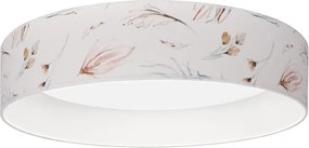 Brilagi-LED dimabil, plafonieră mare cu profil subțire, 36W/230V 3000-6000K, Ø 55 cm, alb/floral. WT+DO
