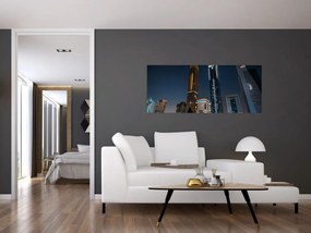Tablou cu orașul nocturn (120x50 cm)