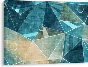 Tablou - Abstract turcoaz (70x50 cm)