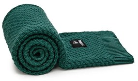 Pătură pentru copii verde-închis tricotată 80x100 cm – T-TOMI