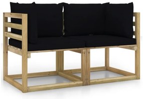 Set perne pentru mobilier de gradina MAJKEN, negru