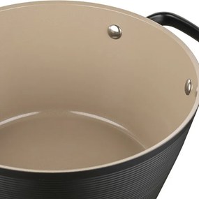 Florina Oală din aluminiu Carina Black 3,3 l, 24 cm, diam. 24 cm