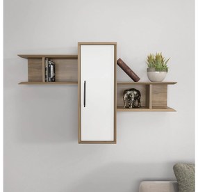 Sistem cu rafturi Olidella (Nuc + alb). 1106731