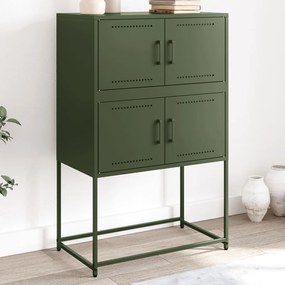 vidaXL Dulap, verde măslină, 68,5x38,5x107 cm, oțel