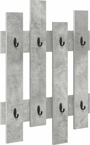 vidaXL Răcător de paltoane montat pe perete Pe perete Gri din beton