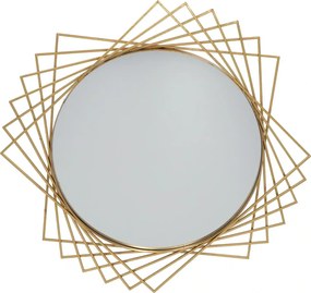 Oglinda geometrica Glam,auriu,  ⌀ 85 cm