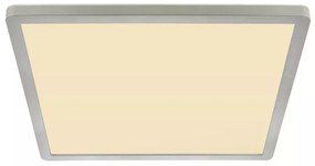 Plafoniera LED Sapana 41563-18N, 18W, 1600lm, lumina calda, IP44, alba+nichel, Globo Lighting