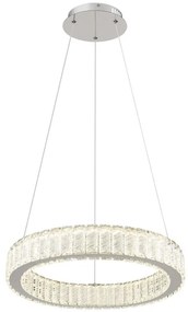 Lustra LED cu telecomanda design modern Mucky crom 50cm