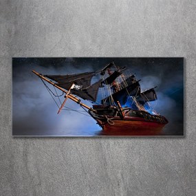 Tablou sticlă acrilică Corabie de pirati