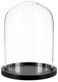 Sfera din sticlă, Ø 23 cm, bază neagră