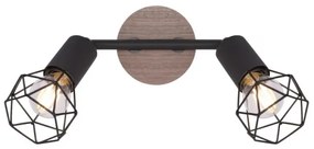 Spot de perete XARA 2xE14/40W/230V Globo 54802S-2H