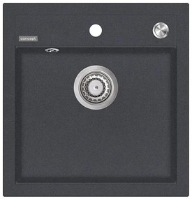 Chiuvetă de bucătărie CUBIS Concept DG00C50DG - 49x51 cm granit/ gri închis