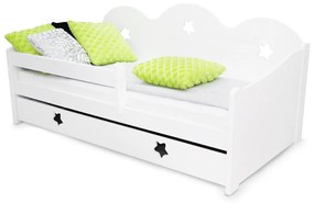 Pat pentru copii Miki 80x160 cm Saltele: Saltea COMFY HR 10 cm, Lamele de pat: Cu lamele curbate